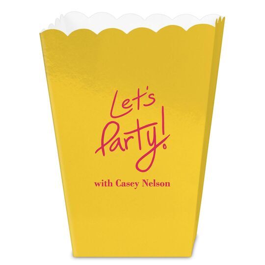 Fun Let's Party Mini Popcorn Boxes